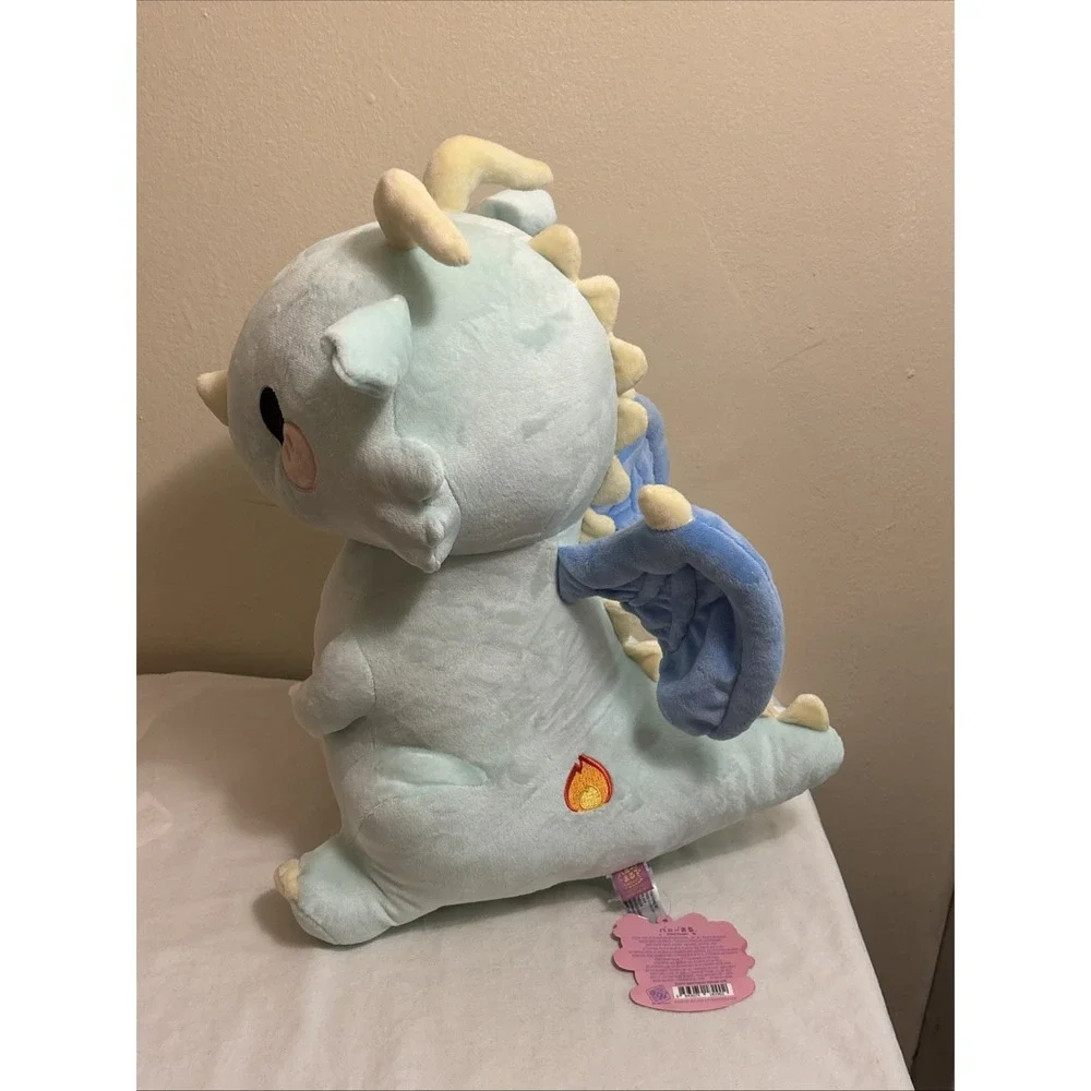 Honeymaru Dragon Plush Light Green Blue Wings Stuffed Animal Toy GS8290 16in